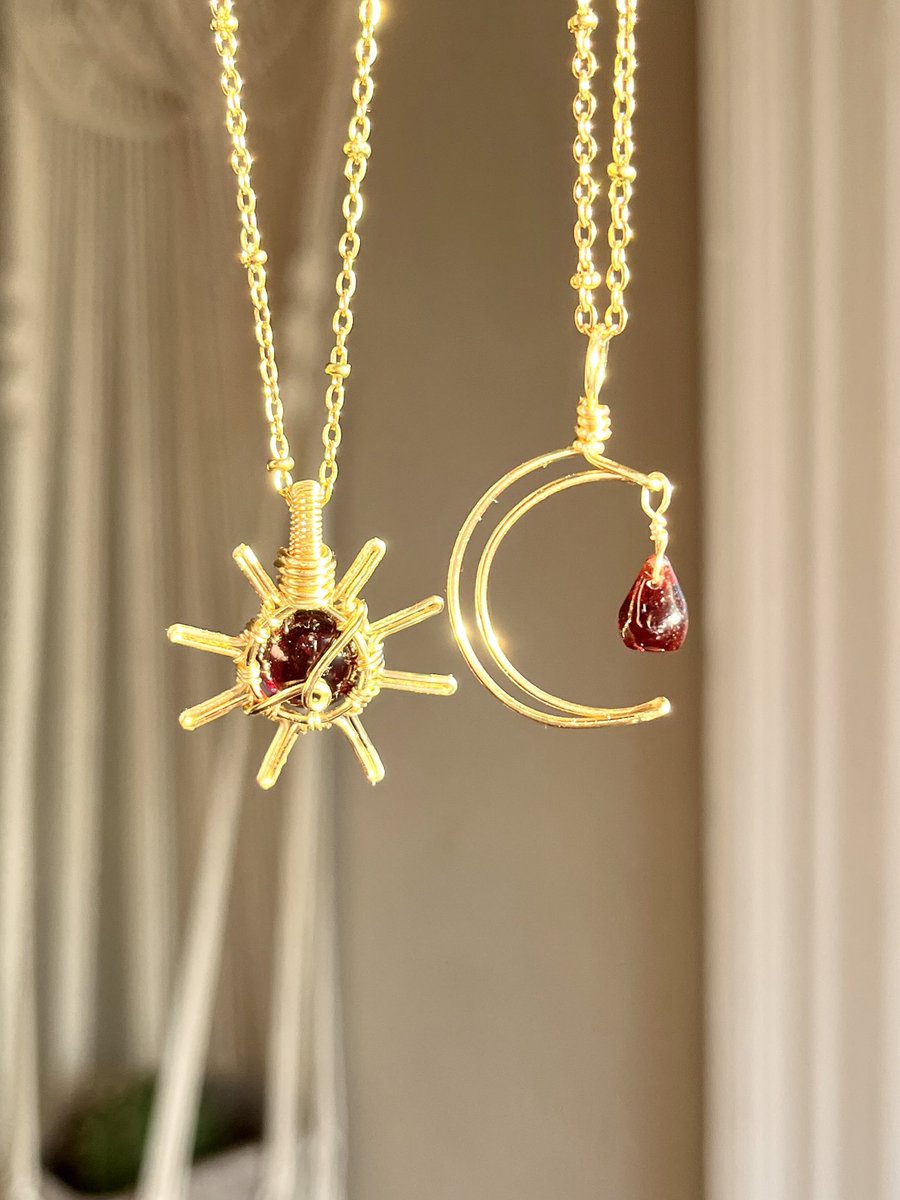 Garnet sun & moon matching set ❤️‍🔥🌙