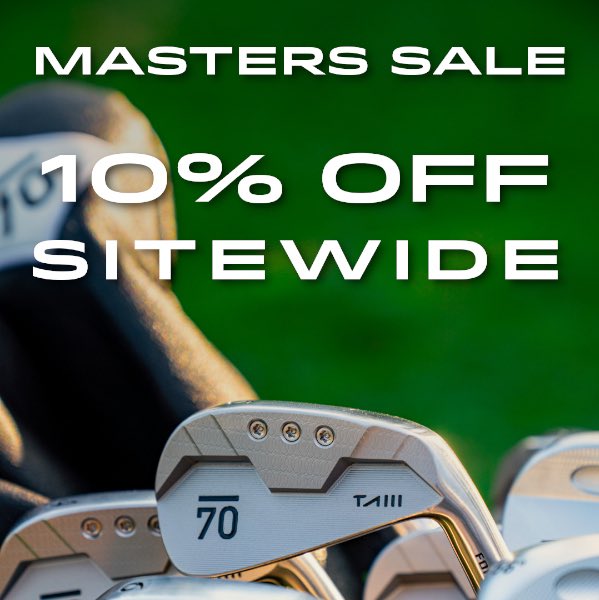 Our #Masters week promotion is live! Save 10% sitewide at Sub70.com