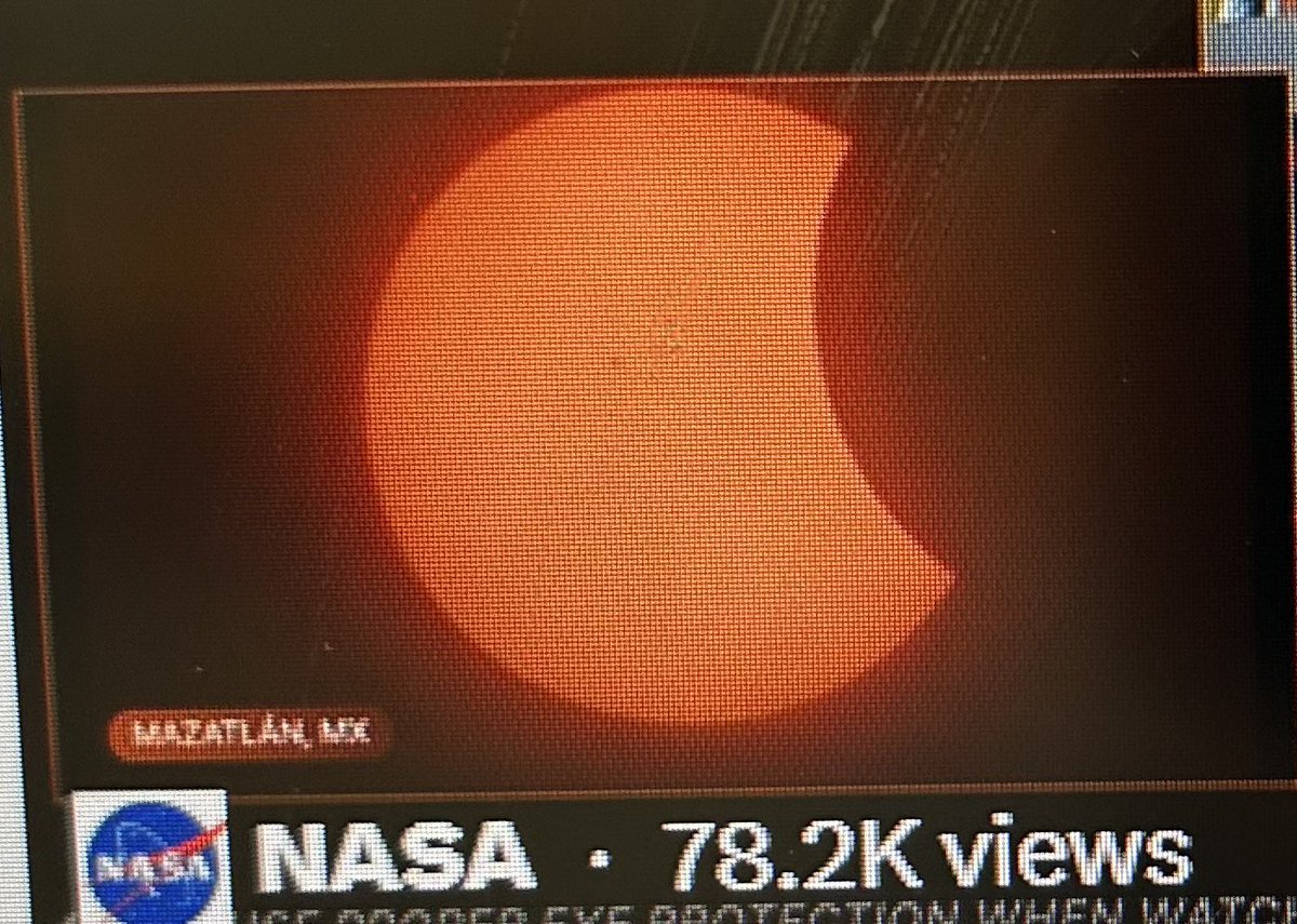 And it begins! #EclipseSolar2024