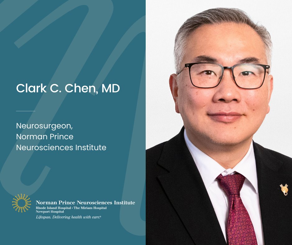 Join us in welcoming Dr. Clark Chen to Rhode Island and the Norman Prince Neurosciences Institute! Dr. Chen specializes in the surgical treatment of brain cancers. He joins @BrownNSGY as the Director of the Brain Tumor Program. Learn more about Dr. Chen at lifespan.org/providers/clar…