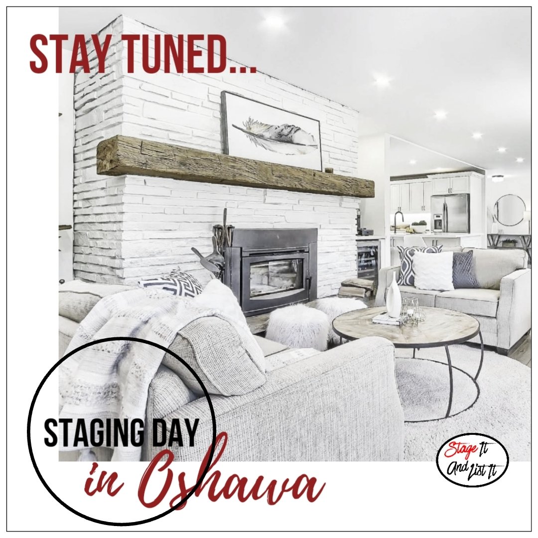 #StagingDay in Oshawa ❤️.  This Oshawa detached home is beautiful, unique, and full of character. Can't wait to see the final staging transformation.  Stay tuned.  More pics and details to follow.... 
.
.
#stageitandlistit #homestaging #stagingsells #staging #staginghomes