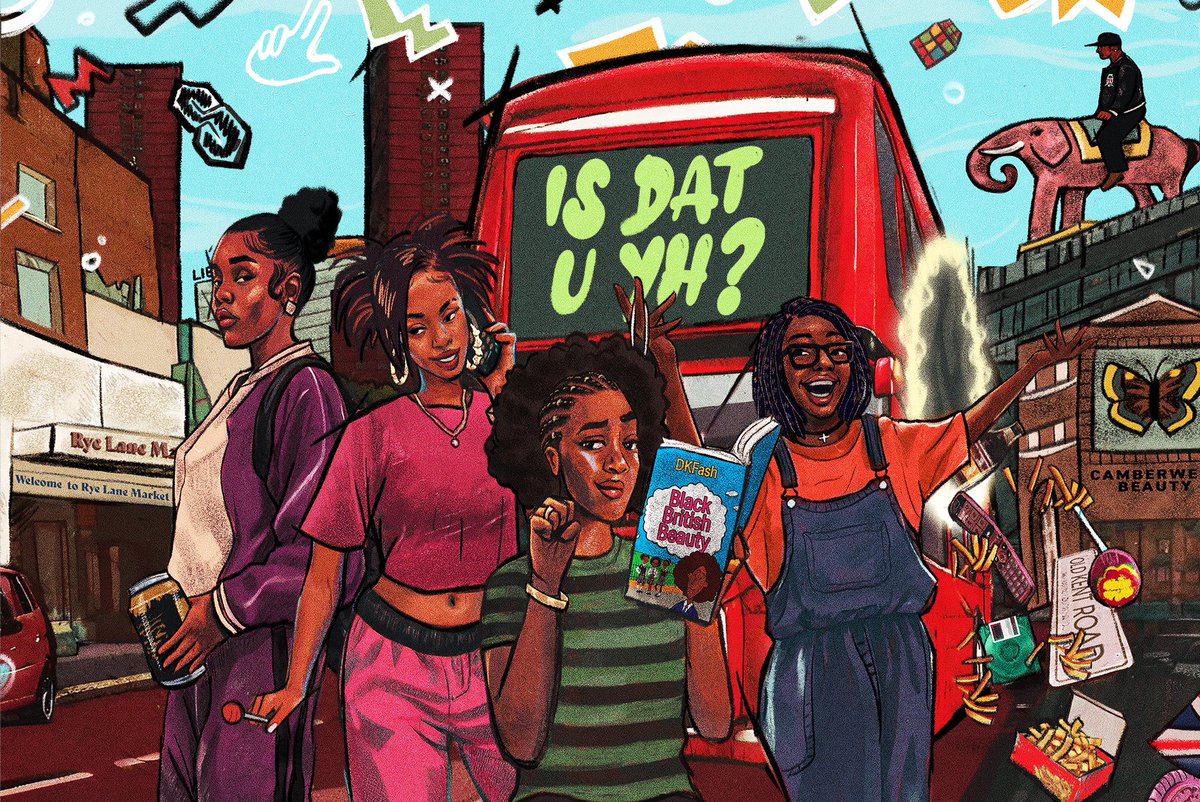 Let’s go down memory lane and get lost in the whimsical moments of our past. Get ready for solid vibes as ‘Is Dat U Yh?’ opens Brixton House, written @DKFash £16 preview tickets avail on the 17 and 18 April, £22 thereafter. Illustration by Ali '@Komikamo_' Kamara