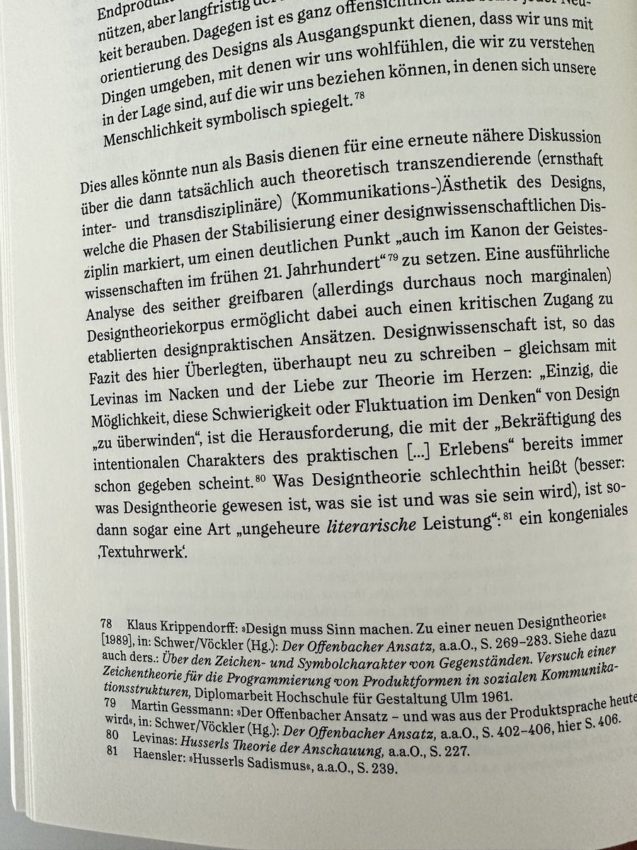 NEU: Levinas als Designtheoretiker. In: Levinas und die Künste. Hg. v. Johannes Bennke u. Dieter Mersch. Bielefeld: transcript (Edition Medienwissenschaft), 2024, S. 367-385.

Open Access: transcript-verlag.de/media/pdf/f3/5…