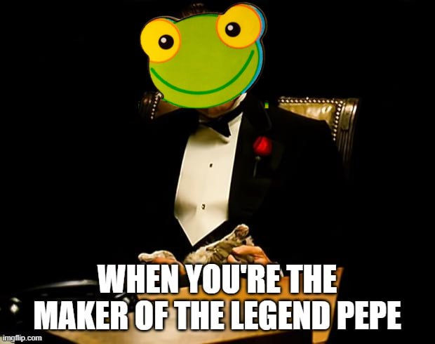 elsapopepeerc's tweet photo. EL SAPO PEPE $ELSAPO 

The EL GOD FATHER 

https://t.co/y7C6cG804U

$ETH $APU $PEPE #ANDY https://t.co/1qrU89sMl9