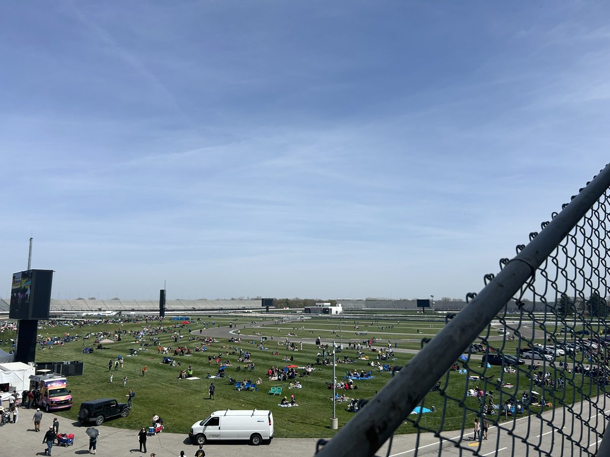 What a view 😍 #IndyEclipse24 #Indy500