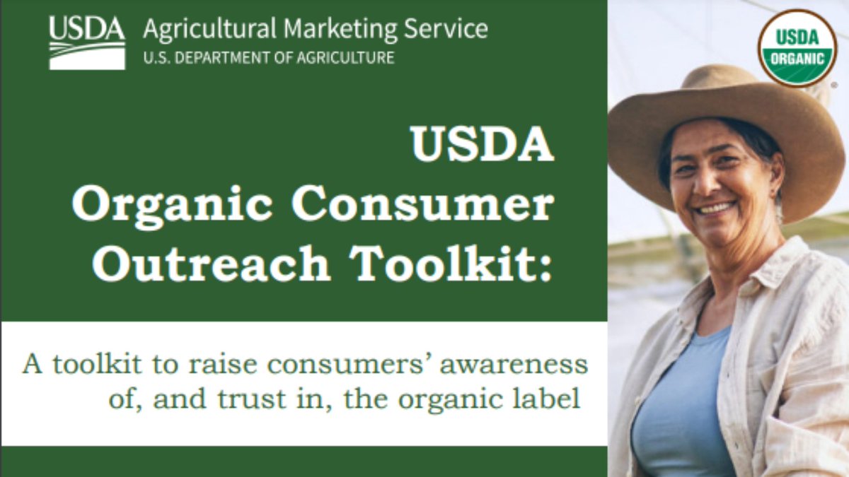The National Organic Program published a toolkit for retailers to use in stores and online to help consumers understand the unique value of the organic label.  

ow.ly/rSuw50RaKsH