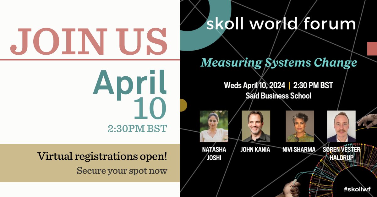 Our CEO, Nivi Sharma, will be speaking at the 2024 Skoll World Forum, engaging with global leaders and innovators to drive social and environmental change forward. 🚨Secure your spot now: skoll.wf/49niy4E See you there!