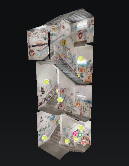 We 3D scanned the CNS stairwell before it was painted over! Check it out at cnstudiosstairwell.com