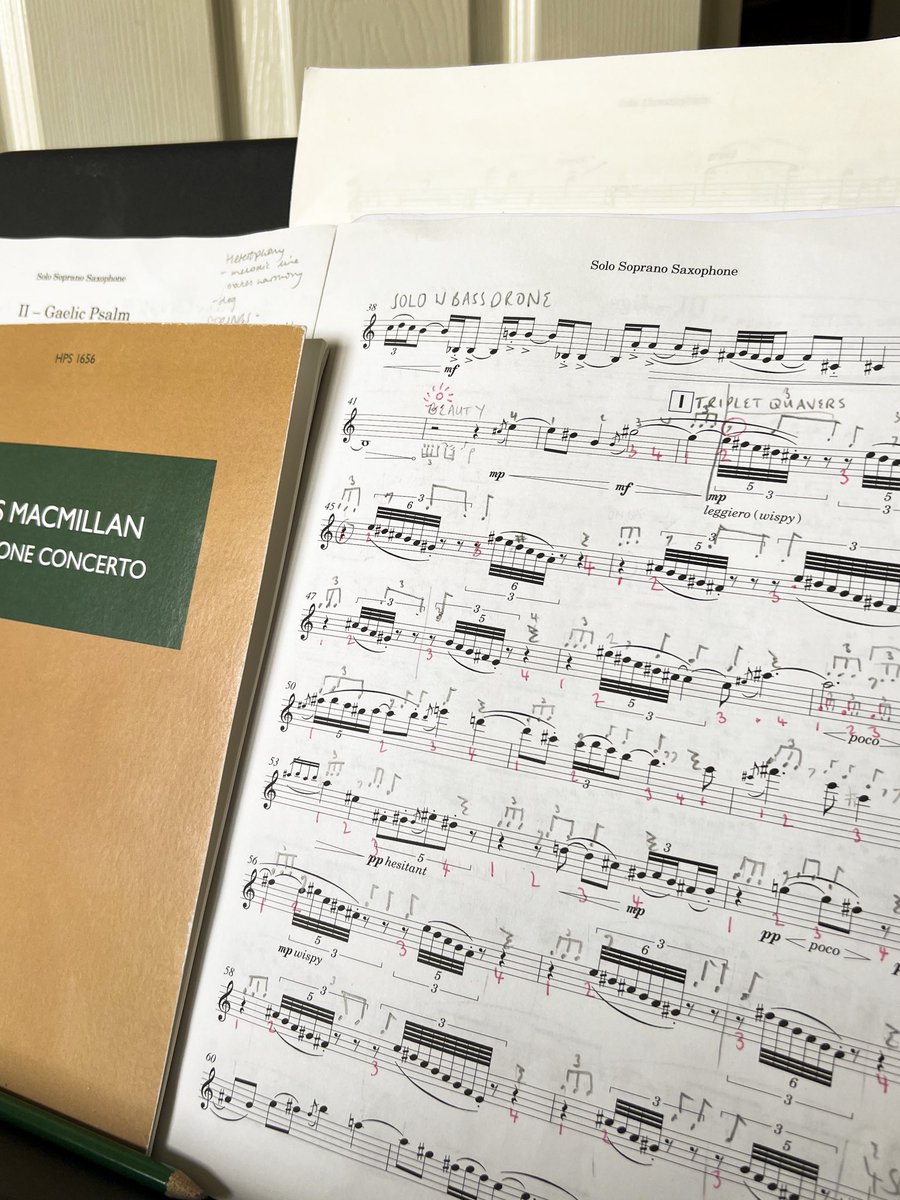 It’s always slightly nerve wracking performing a concerto for the first time but also pretty exciting! James Macmillan’s Saxophone Concerto (written 2017) on Friday in London with @fantasiaorch 🎷 We’ll also be playing some Dave Heath and Max Richter! Would love to see you 😃