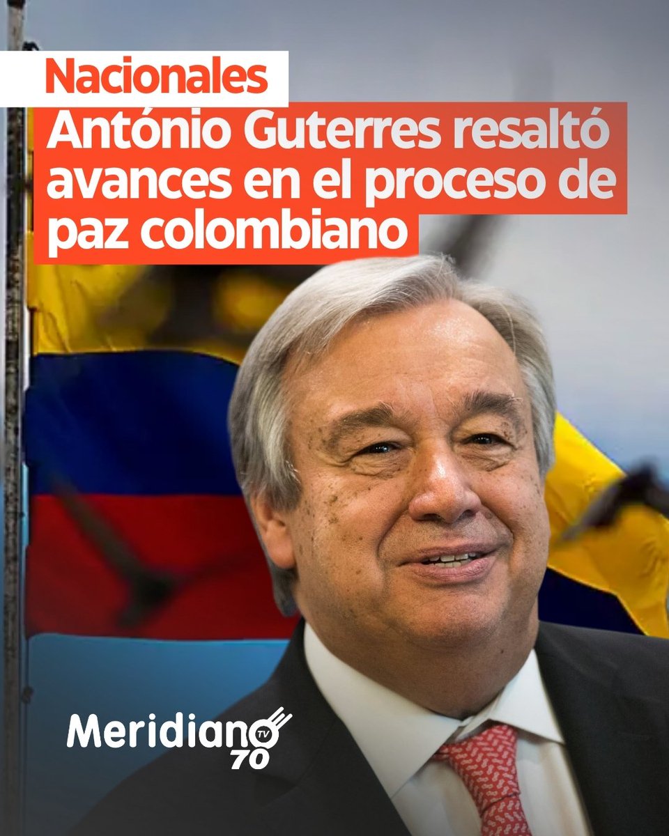 🔴En su último informe, António Guterres, Secretario General de la ONU, mencionó los importantes avances en el proceso de paz de Colombia.

Lee el artículo completo aquí: acortar.link/UkCoPf

#ProcesoDePaz #PazColombia #ONU #Meridiano70Noticias