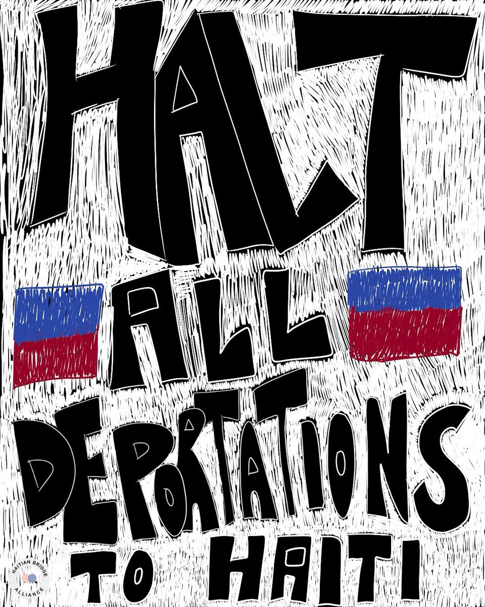 HaitianBridge's tweet image. We must cease deportation flights to Haiti IMMEDIATELY. Returning people to such dire conditions is unconscionable and a violation of human rights #StopHaitianDeportations