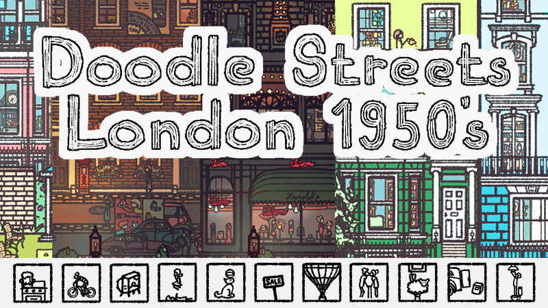Hi! "Doodle Streets: London 1950's" is out now!!!
store.steampowered.com/app/2625960/Do…
#Videogame #indiegame #IndieGameDev #1950s
