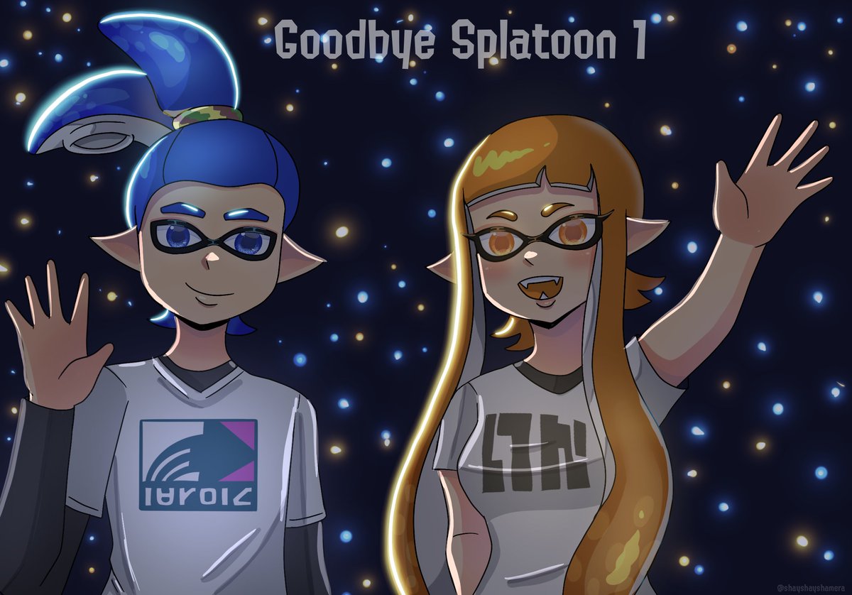 Goodbye Splatoon 1 Thanks for the fresh memories 🧡💙✨ #GoodbyeSplatoon1