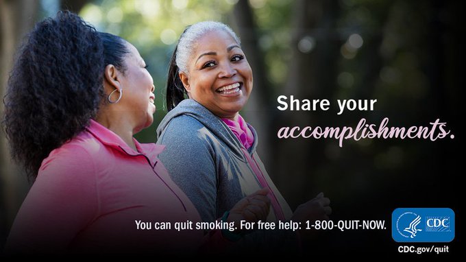 Share and celebrate your smokefree accomplishments with your loved ones! #MondayMotivation