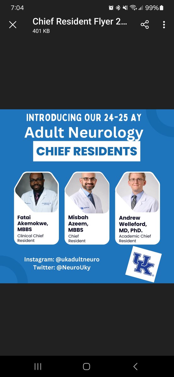 Announcing our '24-'25 Adult Neurology Chiefs! 🌟 🤩 ⭐️ Dr Misbah Azeem, Chief Resident @FataiAkemokwe, Clinical Chief Resident @aswelleford, Academic Chief Resident Congratulations, we can't wait to see you all continue to improve the program and do big things this year!