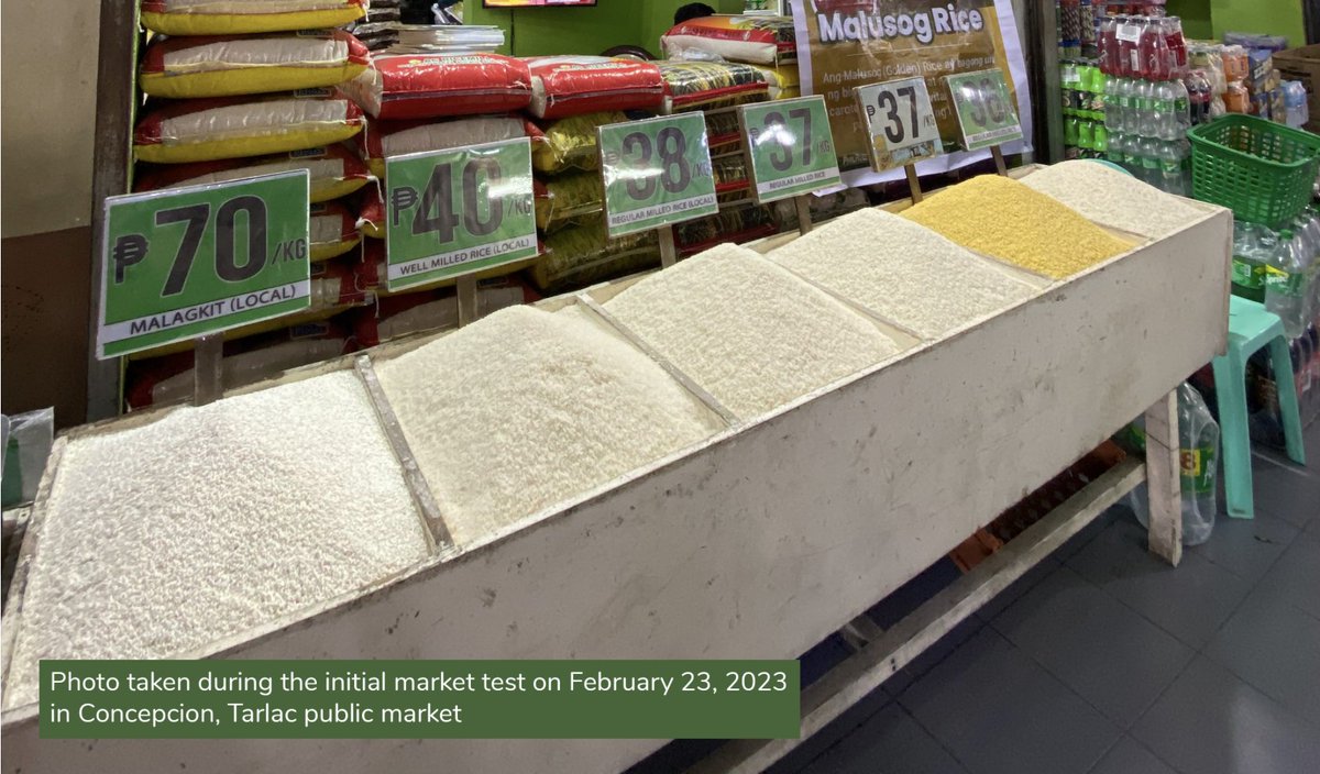 Spot the Golden Rice here at a market in Philippines. Every year of delay in approval causes 8500 child deaths in Bangladesh. It could provide 89–113% of the vitamin A for preschool children. Not approving is thus outright outrageous 😡

us2.campaign-archive.com/?u=831d5b3f769…