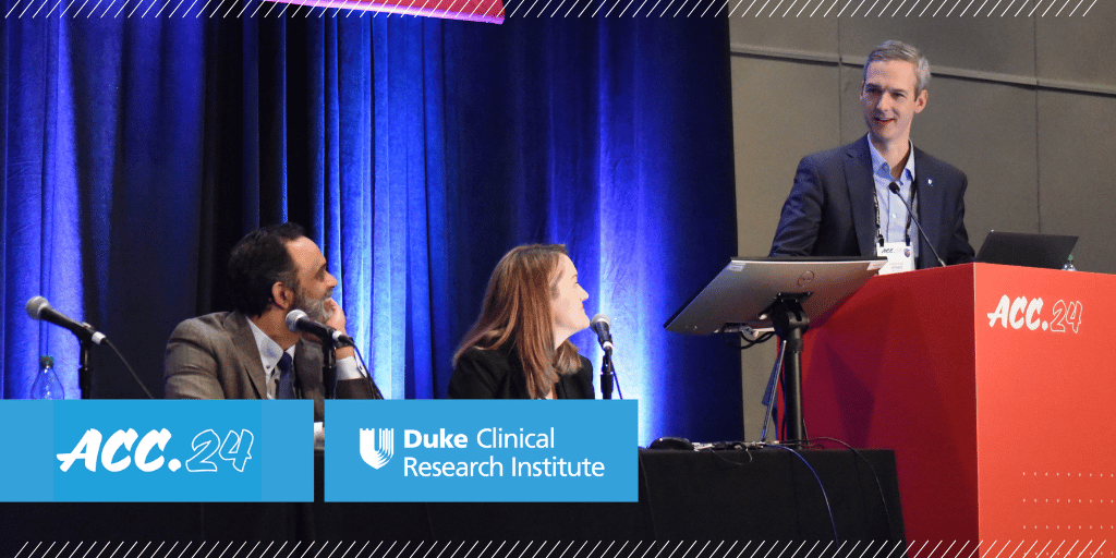 DCRI's @jennifer_rymer and @schuyler_jones, along with former DCRI member @SVRaoMD, took a deep dive into the ACS toolbox at #ACC24 today, where they examined guidelines, proven and potential therapies, and opportunities to tailor approaches to each patient's unique needs.