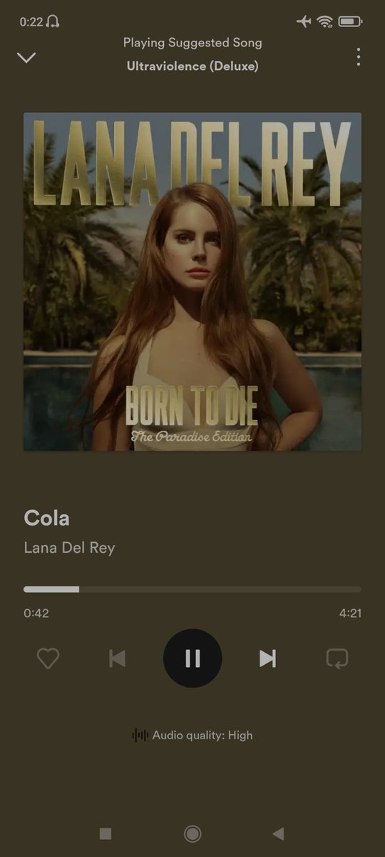 Playing Cola by Lana Del Rey is my worst nightmare when on family trip