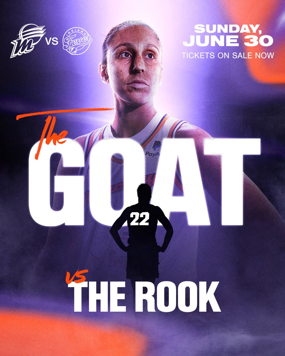 PhoenixMercury's tweet image. This moment has become a movement. 
Whether you’ve been here for a decade or a day - your chance to witness greatness is here.

Single game tickets against the Indiana Fever are officially on sale NOW! 
🎟️ bit.ly/4cNTNke