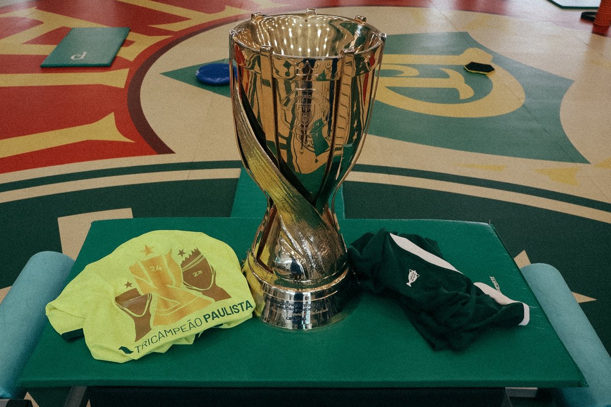 Palmeiras's tweet photo. Muito amor por essas imagens do novo 🏆 do @Paulistao no seu habitat natural 🥰

#AvantiPalestra
#T3rc3iraAcad3mia https://t.co/J9T5zIo7kX
