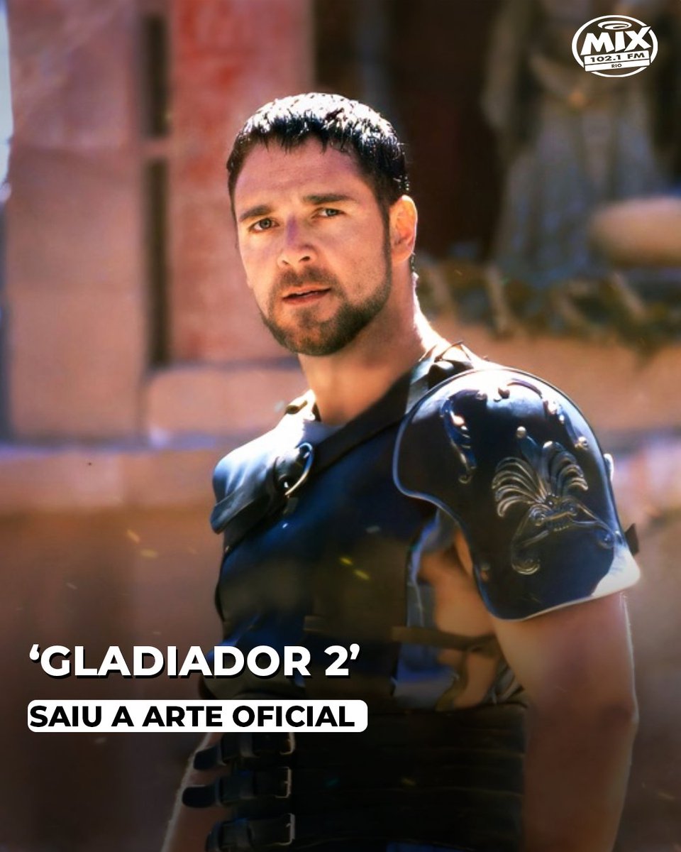 O filme 'Gladiador 2' ganhou sua primeira arte oficial! Saiba mais no nosso site. Clique no link 📷tinyurl.com/47z7tcyj