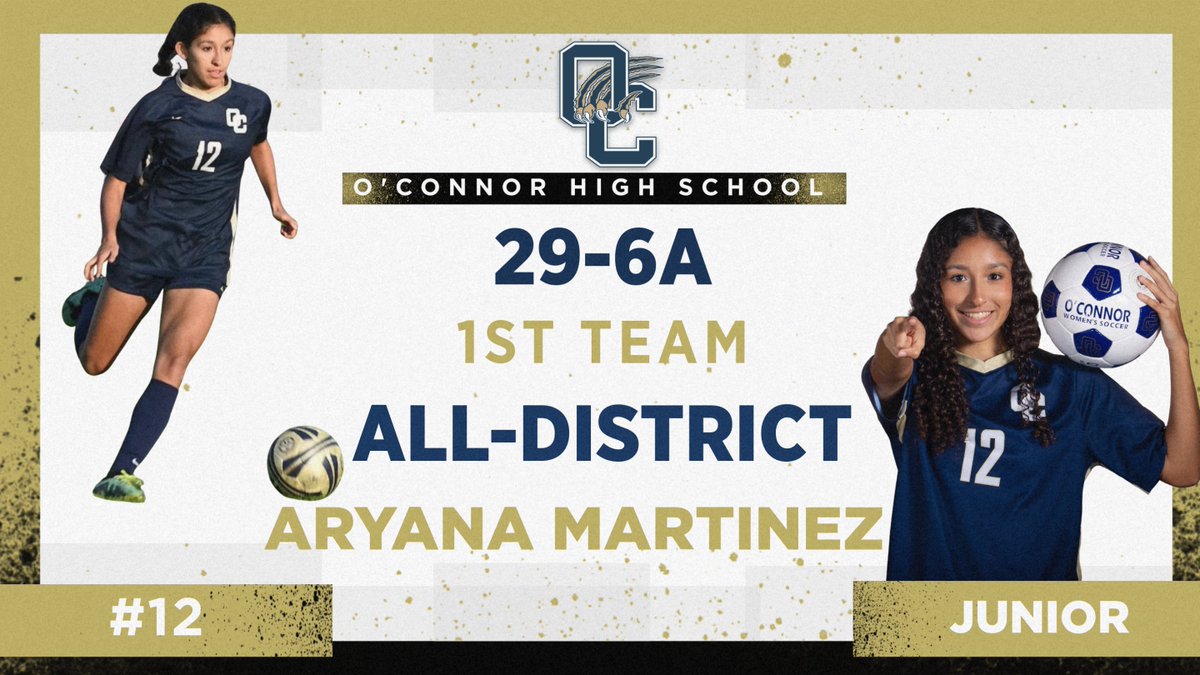 Congratulations to Junior Aryana Martinez (@AryMartinez02) on being named to the 29-6A All-District 1st Team.