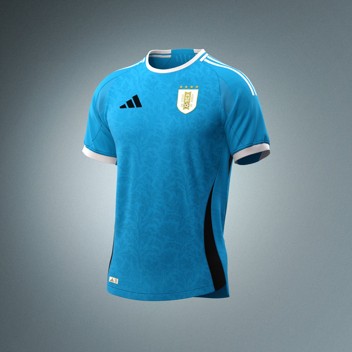 Mi version rápida de lo que podría ser la nueva camiseta Adidas de Uruguay para la #CopaAmerica2024