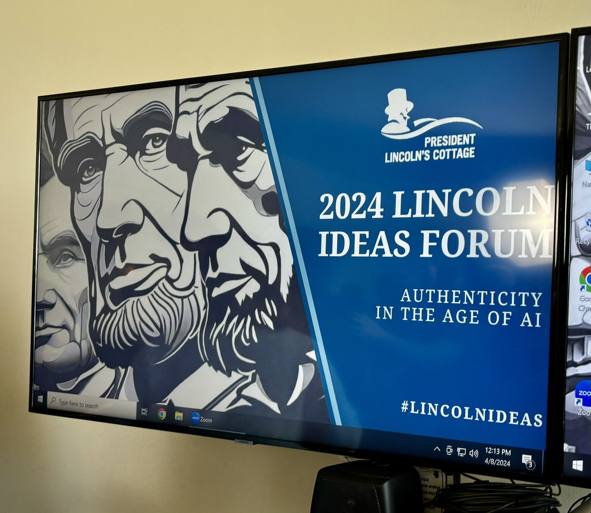 Had a great time at @LincolnsCottage’s Ideas Forum. Thought provoking discussions on what authenticity means, the relationship of Artificial Intelligence and art, and more. Love this place!