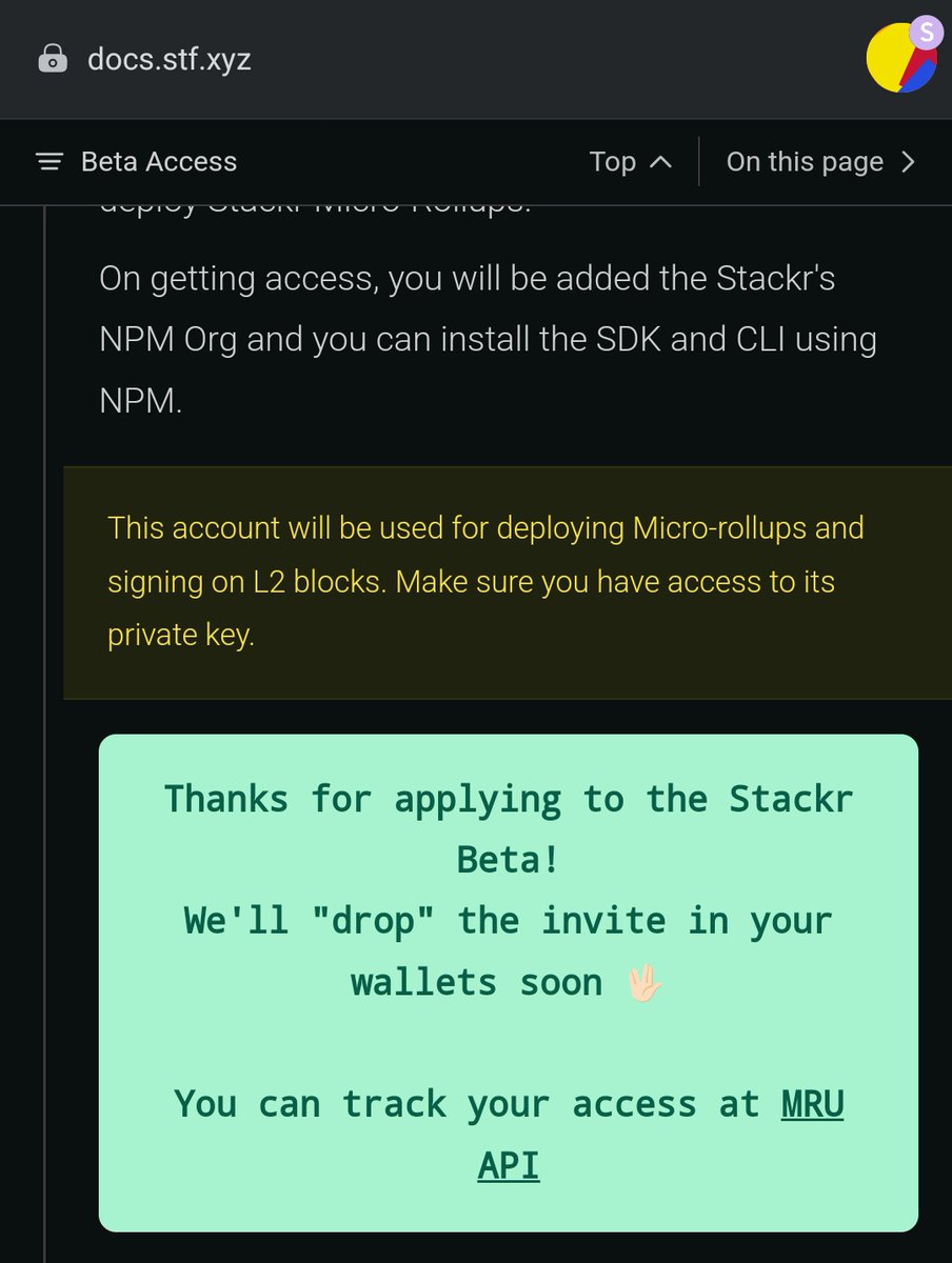 Just applied, you better gimme access @StackrIntern