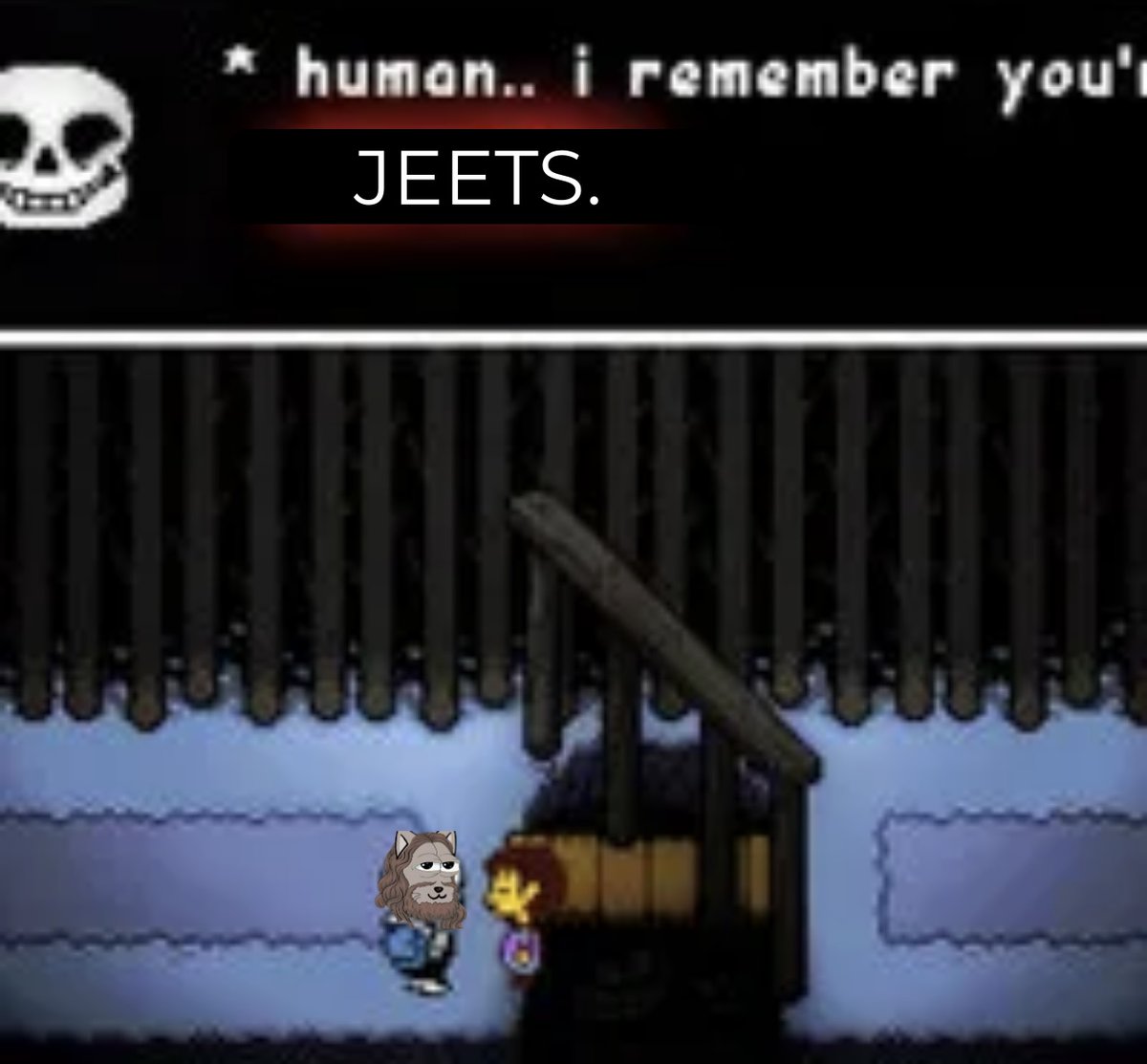 Human.. I remember your jeets.

But the sound of belief... it fills you with...

... determination.

#believe