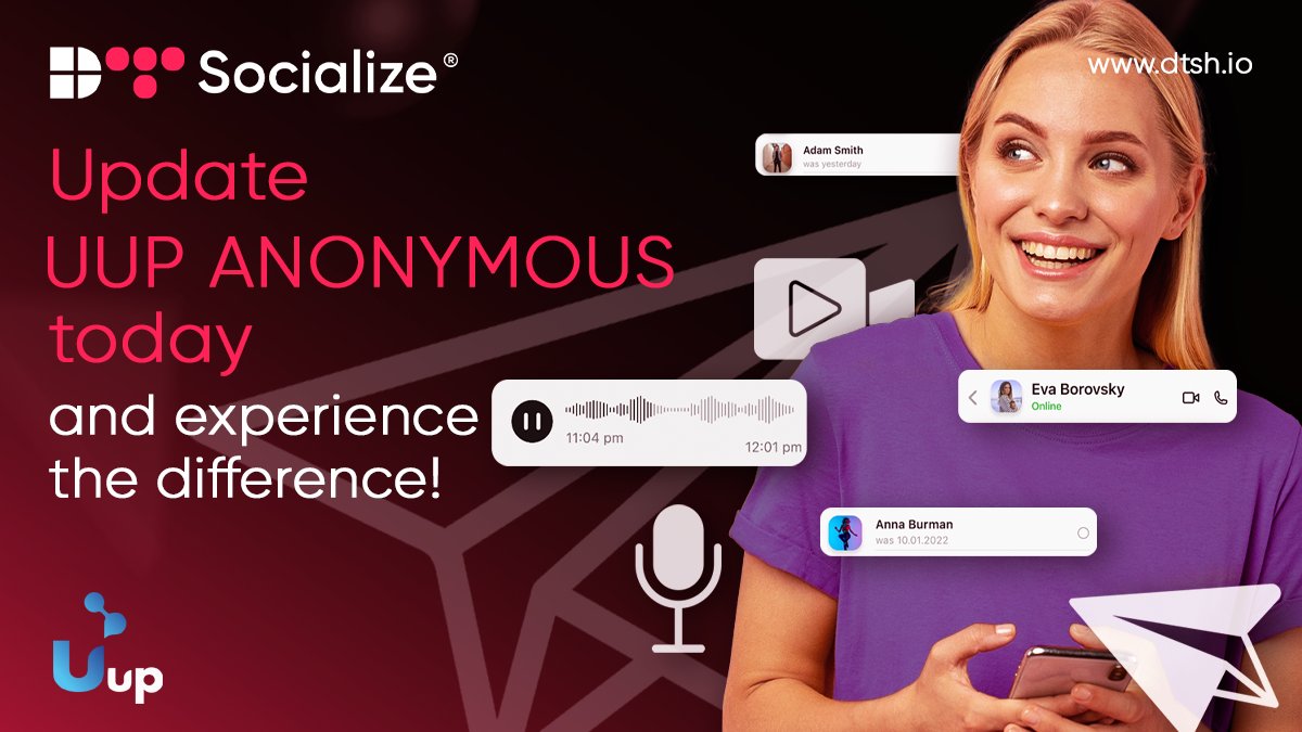 🕵️‍♂️ DTSocialize LTD introduces the latest updates to Uup Anonymous – our flagship communication service where privacy is foundational.

🌐 Visit uupanonymous.com

#DigitalPrivacy #SecureMessaging #UupAnonymous