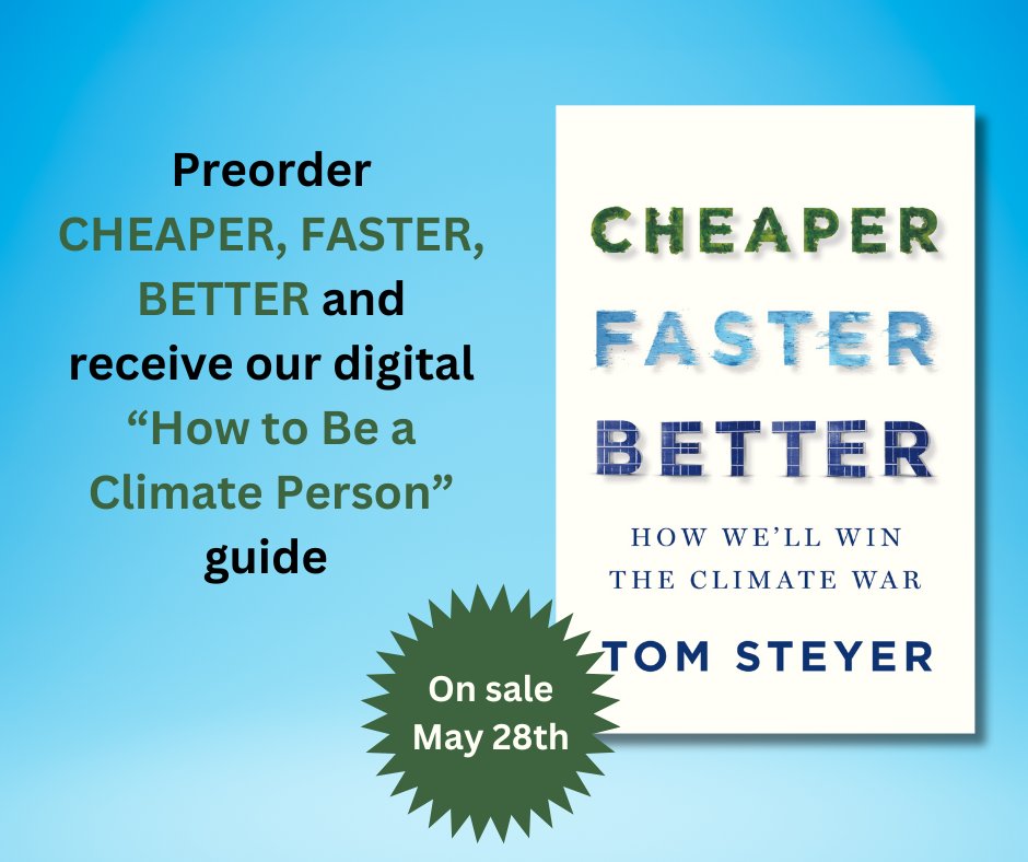 🚨 Preorder Cheaper, Faster, Better before May 27, 2024, and receive our exclusive guide to becoming a climate person. Head to the link in bio to enter. US only, 18+ to enter. Must preorder between 4/8/24 - 5/27/24 to qualify.