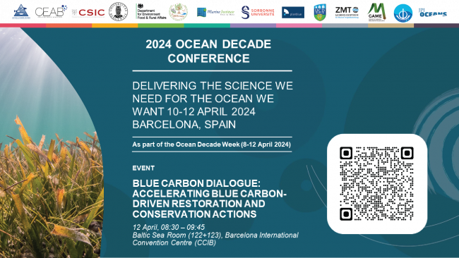 CDRmare expert Martin Zimmer will present our latest findings on #BlueCarbon ecosystems in a side event at the #UNOceanDecade Conference in Barcelona this Friday. Mark your calendar and join him if you are in town. More info: leibniz-zmt.de/en/news-at-zmt…