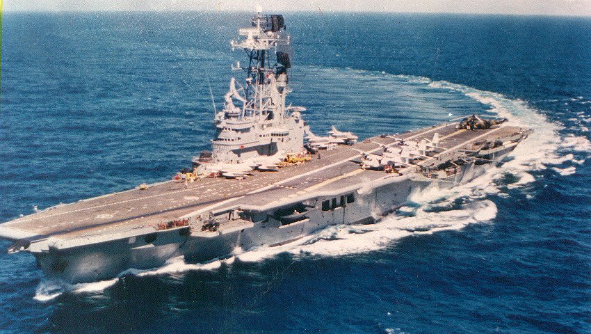 April 8th 1982: As the UK announces that it will soon be creating a maritime exclusion zone around the Falklands, one of our nuclear submarines, HMS Superb, shadows Argentine aircraft carrier ARA Veinticinco de Mayo... Formerly known as HMS Venerable...