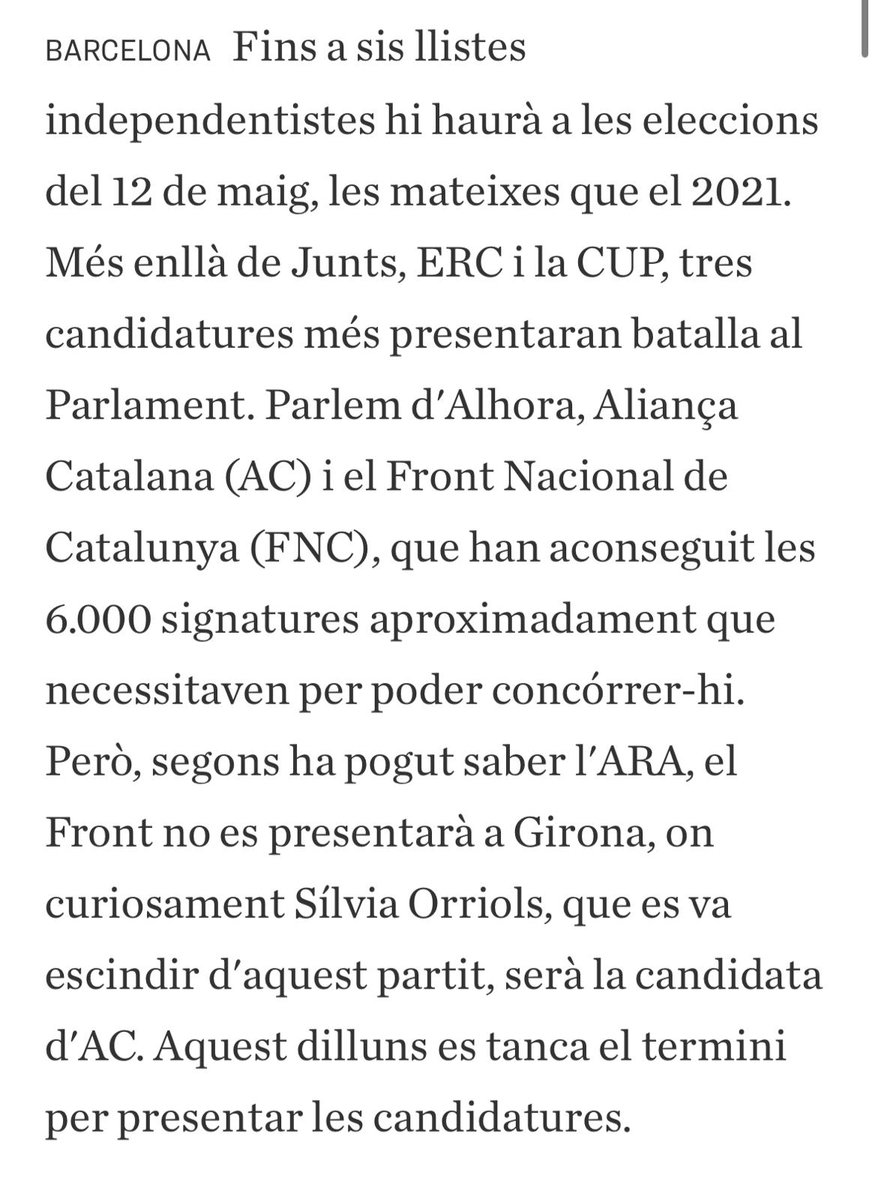 El Front Nacional de Catalunya presenta la documentació de les llistes per Tarragona ,Lleida i Barcelona.