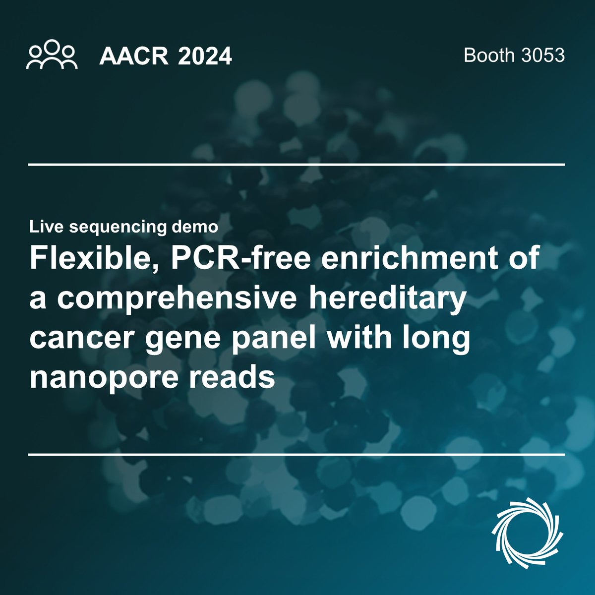 The first of today's two live demos kicks off in an hour. Discover how to use adaptive sampling to enrich any cancer gene panel of interest. This on-device targeted sequencing method enables variant detection without need for PCR Learn more: bit.ly/3J89Mfz #AACR24