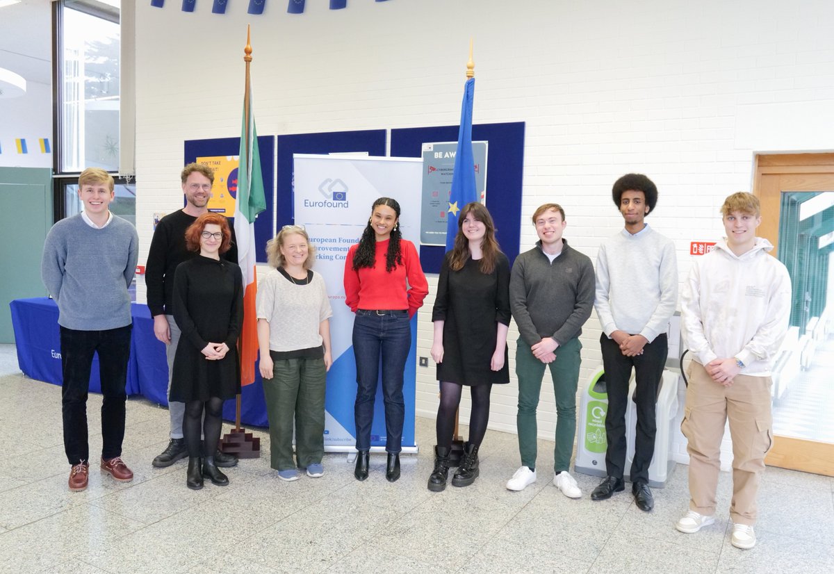 Today, we welcomed a group of visitors from the European Law Students' Association of @tcddublin 🎓 Our experts shared key findings from our latest research. Discover more about the only EU agency in Ireland at our upcoming #EurofoundOpenDay2024 👉 ow.ly/TAQm50RaGOk