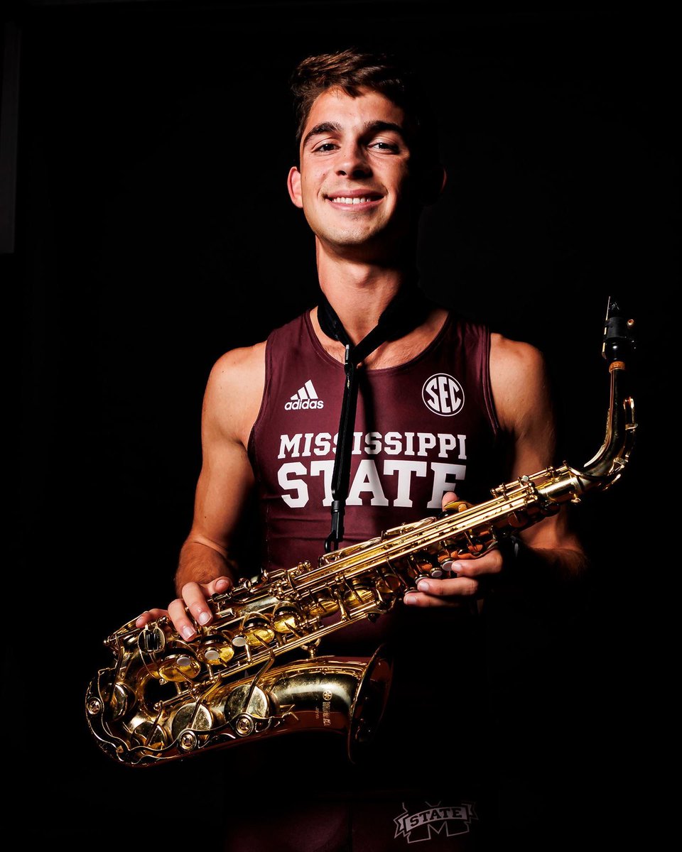 It’s not often you find a student who is both a Mississippi State athlete and member of the Famous Maroon Band. Thankfully, Curt Carman didn’t have to choose between his love for sports and music when he came to MSU. Read his story: buff.ly/4aqCVP8 📸: MSU Athletics