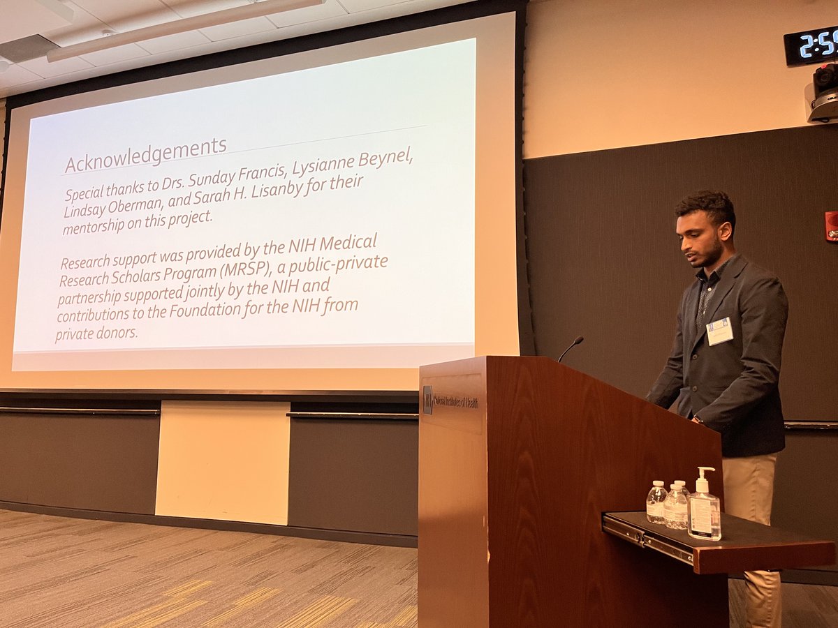 On Friday, I had the great privilege of giving a 10 minute lightning talk at the 15th Annual @NIMHgov Julius Axelrod Symposium. The title of my talk was 'Discovering Domain-Specific TMS Targets for Autism Spectrum Disorder (ASD).' The goal of our work is twofold: (1/x)