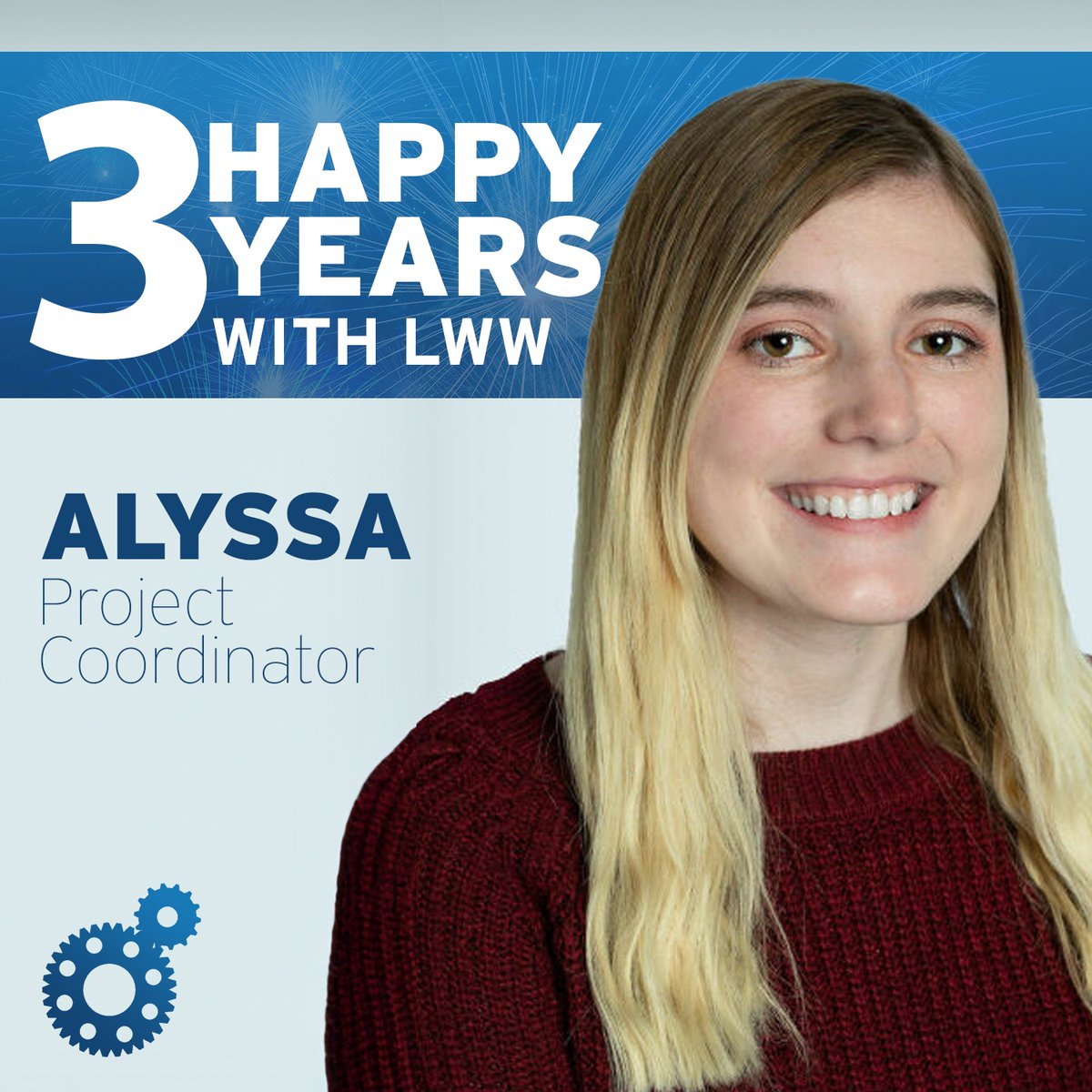Alyssa, we are so happy to celebrate your three-year anniversary with Legend Web Works!

Happy Legend-A-Versary, Alyssa! 🎂

#LegendWebWorks #HappyWorkAnniversary #LWWAnniversary #WorkAnniversary #LegendAVersary