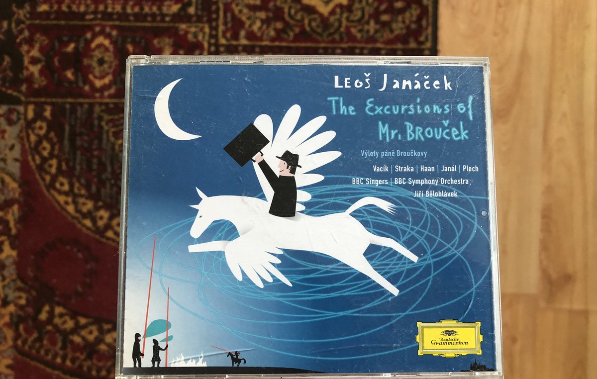 As it’s the moon’s big day, a reminder of a great lunar opera: Janáček’s The Excursions of Mr. Brouček to the Moon and to the 15th Century (1920). It is completely barmy, a riot of fun, and full of some exquisite music, including the wonderful moon waltzes and dances.
