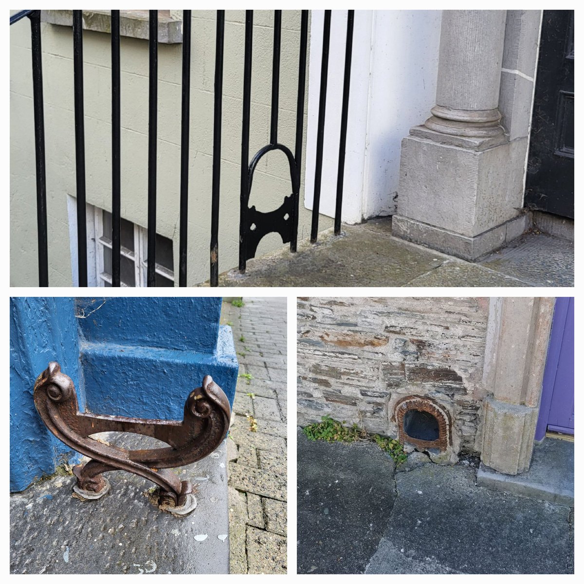 A relic of a time of filthy streets often covered in animal dung, some nice examples of boot scrappers around the streets of #Kilkenny and #waterford
