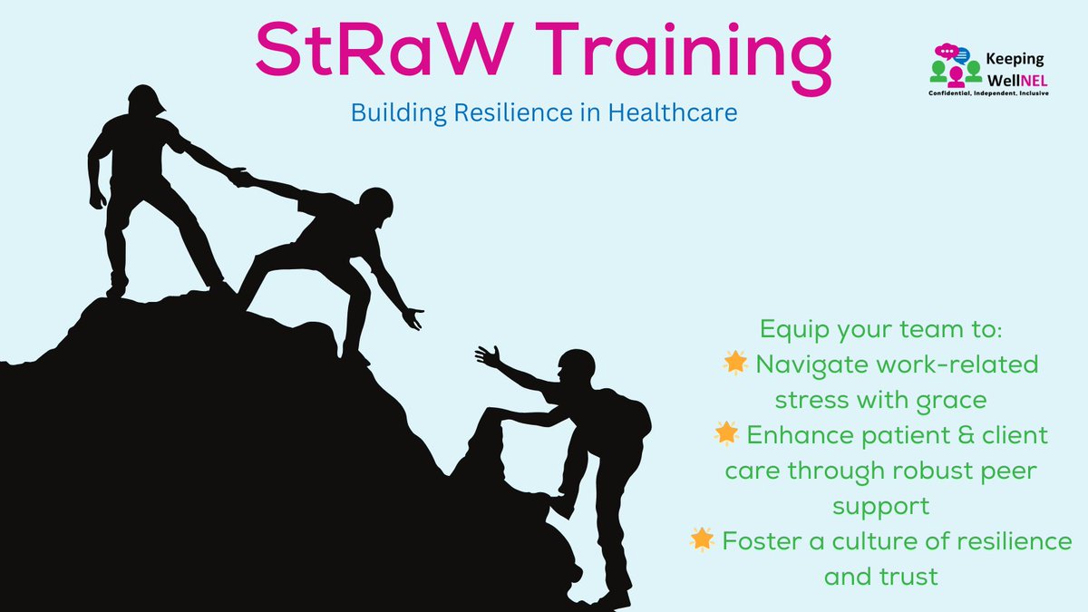 Stress in healthcare is real, but so is resilience. Nominate your team for StRaW Training, 17 &amp; 18 Apr, 9am-5pm. Equip your team with skills to manage work stress &amp; uplift client care.

Sign up now for transformative peer support -buytickets.at/keepingwellnel…