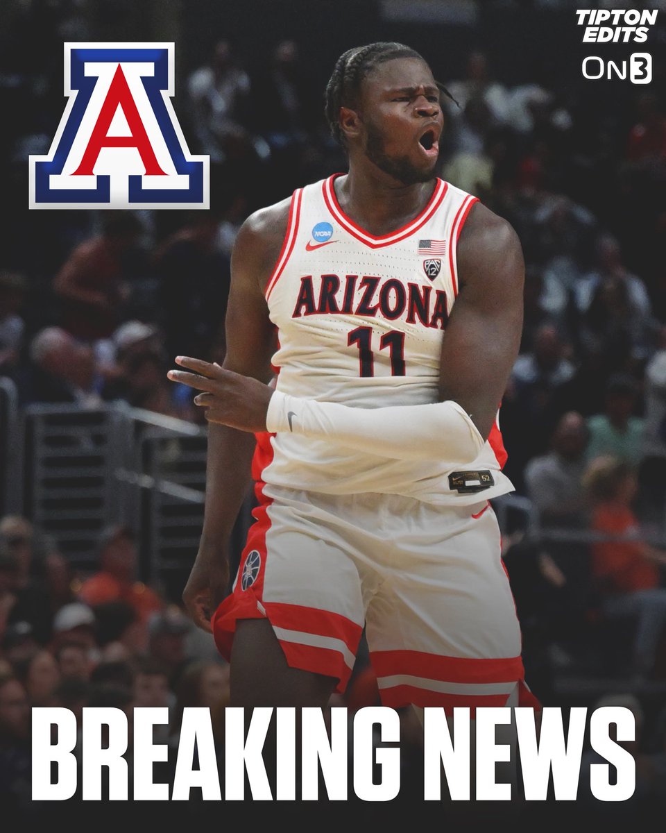 NEWS: Arizona center Oumar Ballo has entered the transfer portal, per @JamieShaw5. The 7-0 senior averaged 12.9 points and 10.1 rebounds per game this season. on3.com/transfer-porta…