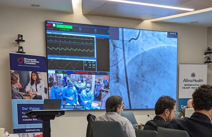 Several live cases powered by #Medinbox were featured during the first CT-guided PCI course at the Minneapolis Heart Institute Foundation. We at @medinbox are thrilled that our solution has been selected to share best practices. #cathlab #sharingexpertise #PCI #CT4PCI