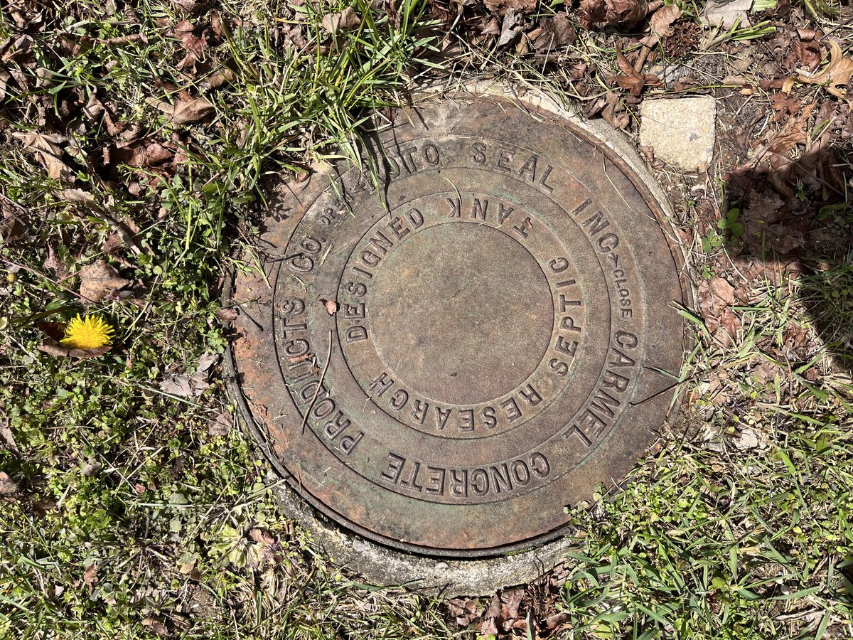 CARMEL CONCRETE PRODUCTS CO from my eclipse viewing site. #ManholeCoverMonday