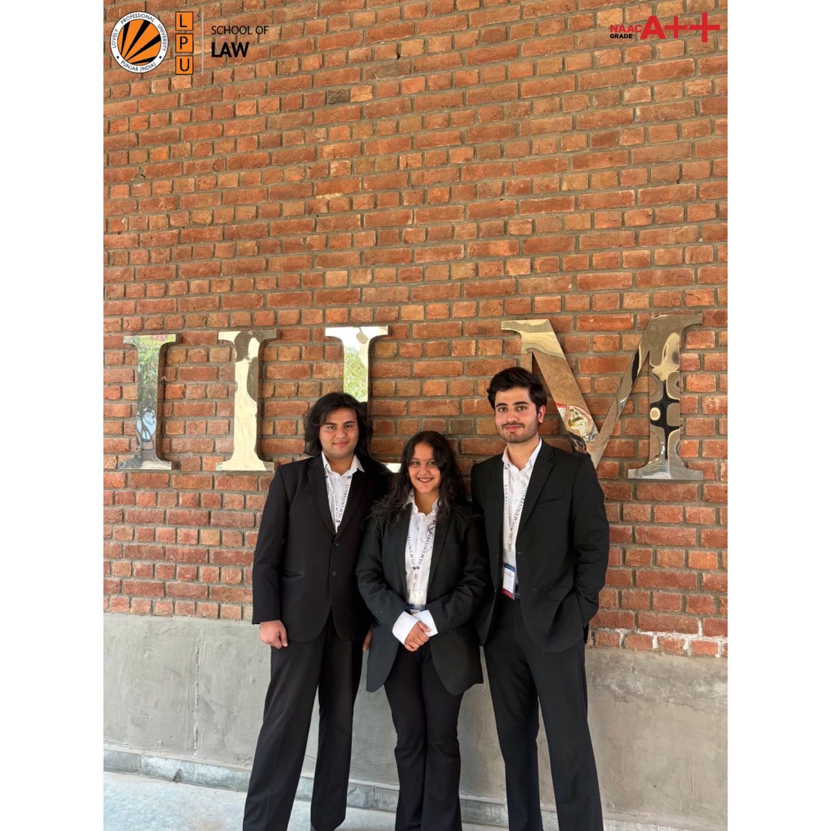 🎉 Huge Congratulations to Anahad Kaur, Nabeel Shaz, and Pranav from LPU School of Law, who showcased their legal prowess by excelling in Prelims Round 1 & 2 at the prestigious IILM University National Moot Court Competition in Gurugram! 🏆👏