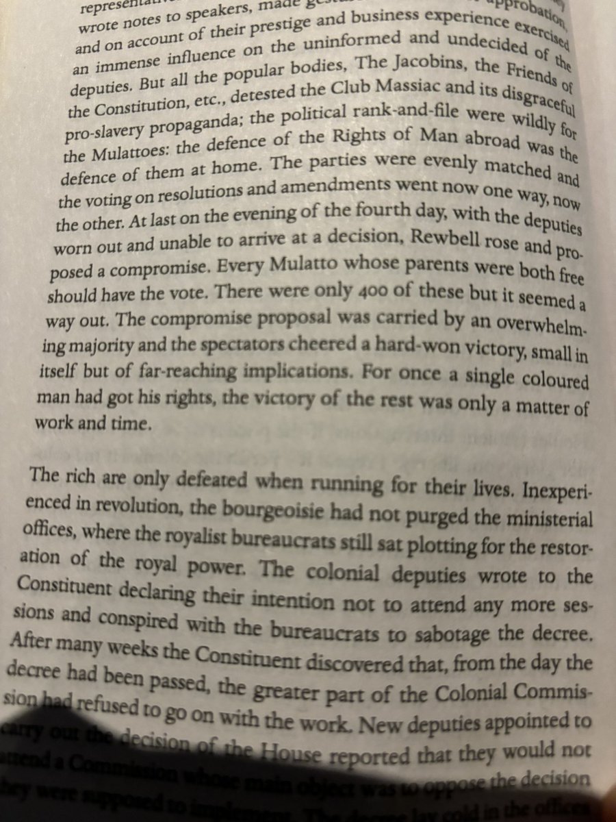 “The rich are only defeated when running for their lives”… CLR James, (1938), The Black Jacobins: Toussaint L’Ouverture and the San Domingo Revolution , p.66