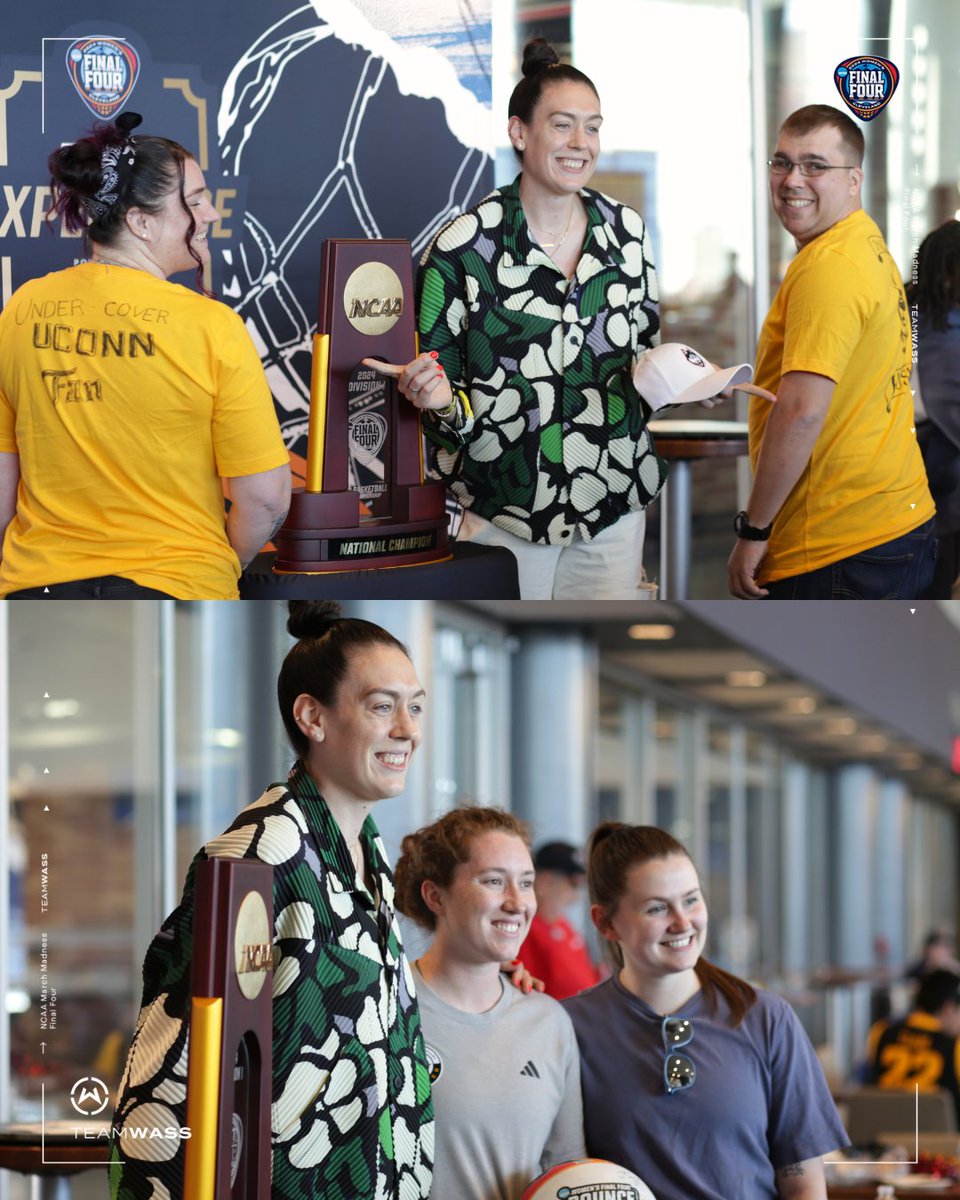 When the MVP is in town 🔥🔥 @breannastewart #WFinalFour | #TeamWass