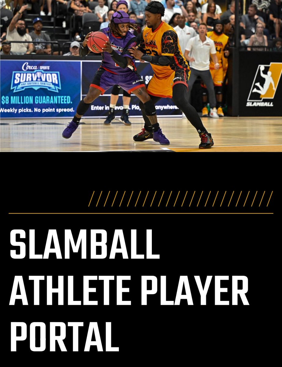 Boy have I got news for you: slamballleague.com/athlete-portal/